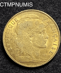,MONNAIE,10,FRANCS,OR,COQ,1900,