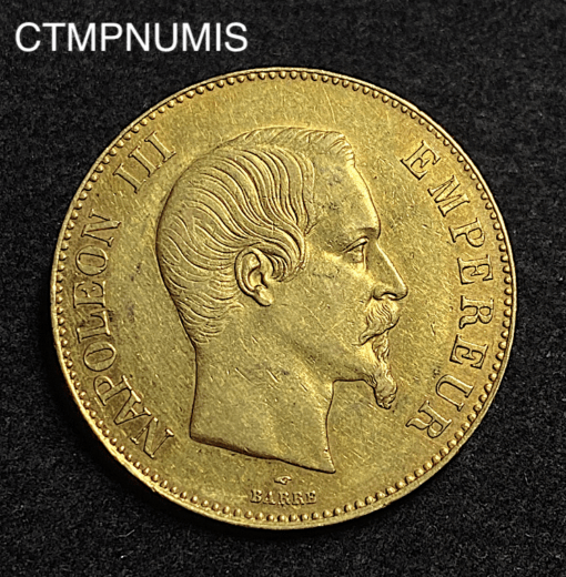 ,MONNAIE,EMPIRE,100,FRANCS,OR,NAPOLEON,1858,
