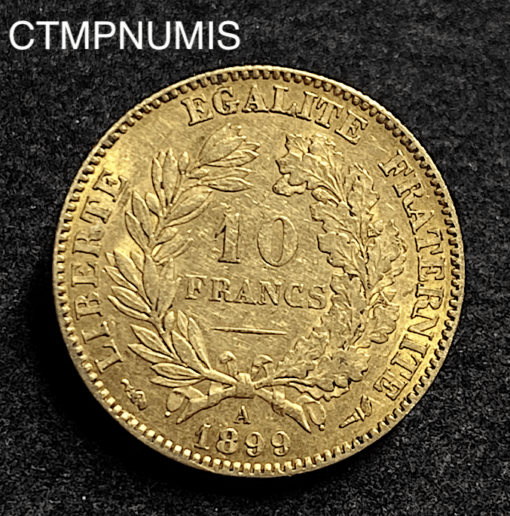 ,MONNAIE,10,FRANCS,OR,CERES,1899,