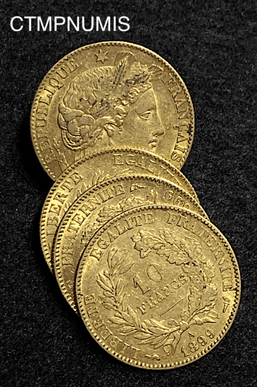 ,MONNAIE,10,FRANCS,OR,CERES,1899,