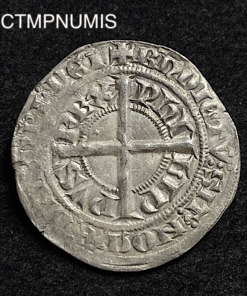 ,MONNAIE,GROS,COURONNE,PHILIPPE,VI,ARGENT,