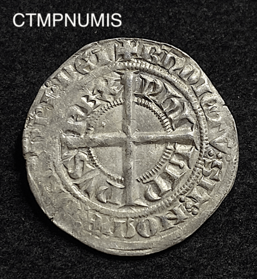 ,MONNAIE,GROS,COURONNE,PHILIPPE,VI,ARGENT,