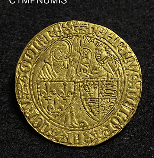 ,MONNAIE,ROYALE,SALUT,OR,HENRI,VI,ROUEN,