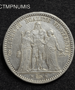 ,5,FRANCS,ARGENT,HERCULE,1871,K,BORDEAUX,