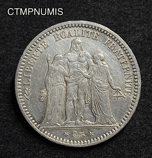 ,5,FRANCS,ARGENT,HERCULE,1871,K,BORDEAUX,
