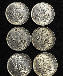 ,MONNAIE,50,CENTIMES,SEMEUSE,1900,1902,