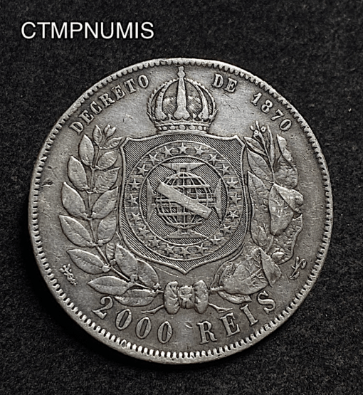 ,MONNAIE,BRESIL,ARGENT,2000,REIS,1888,