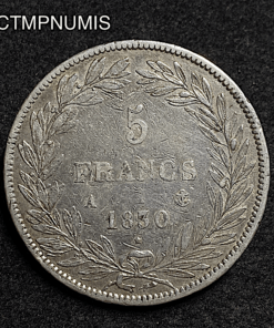 ,MONNAIE,5,FRANCS,LOUIS,PHILIPPE,SANS,I°,1830,
