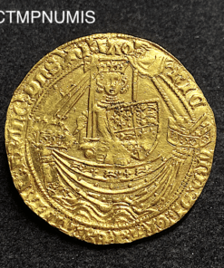 ,MONNAIE,NOBLE,OR,ANGLETERRE,CALAIS,RICHARD,II,