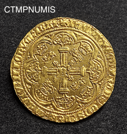 ,MONNAIE,NOBLE,OR,ANGLETERRE,CALAIS,RICHARD,II,