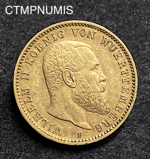 ,MONNAIE,WURTTEMBERG,20,MARK,OR,1897,