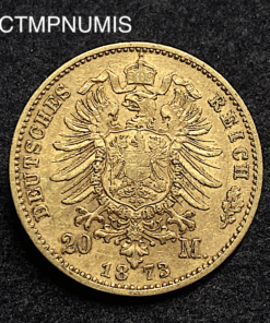 ,MONNAIE,WURTTEMBERG,20,MARK,OR,1873,