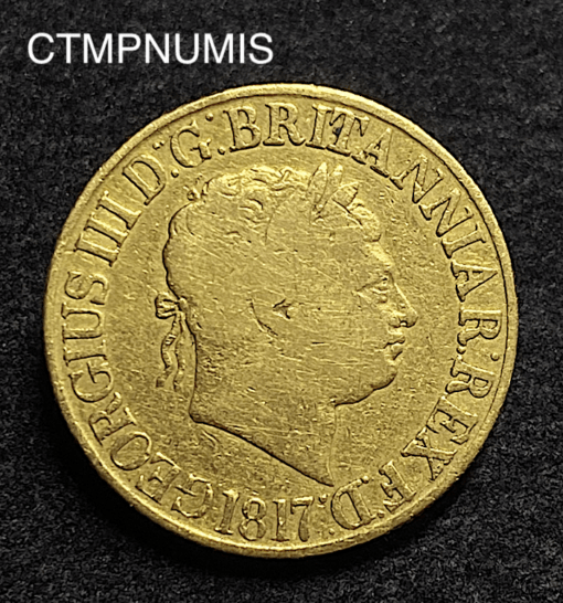 ,MONNAIE,ROYAUME,UNI,1,SOUVERAIN,1817,OR,