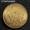 ,MONNAIE,10,FRANCS,OR,COQ,1908,