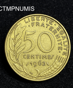 ,MONNAIE,50,CENTIMES,1962,4,PLIS,