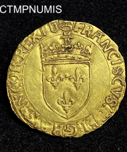 ,MONNAIE,ECU,OR,SOLEIL,FRANCOIS,I°,VILLEFRANCHE,ROUERGUR,