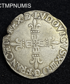 ,MONNAIE,ROYALE,LOUIS,XIII,1/4,ECU,1628,BEARN,PAU,