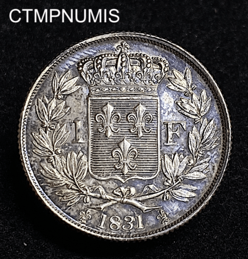,MONNAIE,1,FRANC,ARGENT,HENRI,V,1831,