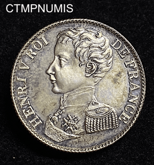 ,MONNAIE,1,FRANC,ARGENT,HENRI,V,1831,