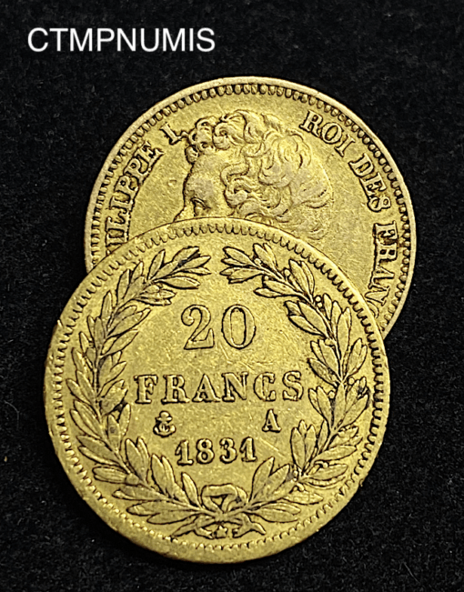 ,MONNAIE,20,FRANCS,OR,LOUIS,PHILIPPE,1831,