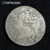 ,MONNAIE,LOUIS,XVI,CONSTITUTION,1/2,ECU,3,LIVRE,1792,