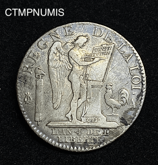 ,MONNAIE,LOUIS,XVI,CONSTITUTION,1/2,ECU,3,LIVRE,1792,