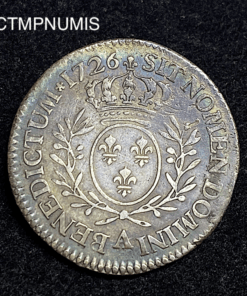 ,MONNAIE,LOUIS,XV,1/5,ECU,1726,