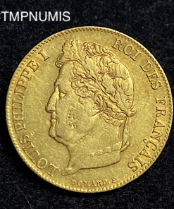 ,MONNAIE,20,FRANCS,OR,LOUIS,PHILIPPE,1839,