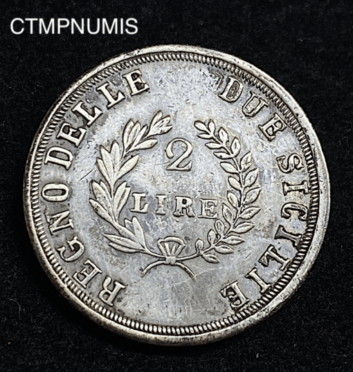 ,MONNAIE,2,LIRE,1813,JOACHIM,MURAT,NAPLES,