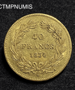 ,MONNAIE,40,FRANCS,OR,LOUIS,PHILIPPE,1834,