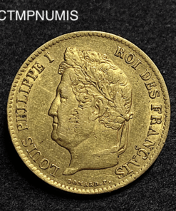 ,MONNAIE,40,FRANCS,OR,LOUIS,PHILIPPE,1834,