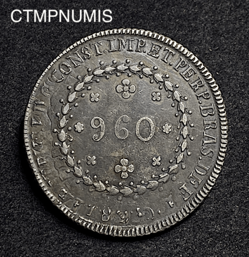 ,MONNAIE,960,REIS,ARGENT,BRESIL,