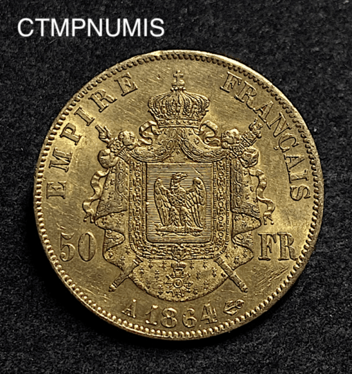 ,MONNAIE,50,FRANCS,OR,NAPOLEON,1864,
