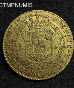 ,MONNAIE,8,ESCUDOS,OR,COLOMBIE,1802,SANTA,FE,