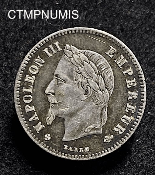 ,MONNAIE,20,CENTIMES,NAPOLEON,1866,BB,STRASBOURG,