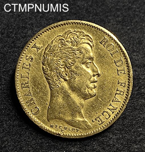 ,MONNAIE,40,FRANCS,OR,CHARLES,X,1828,