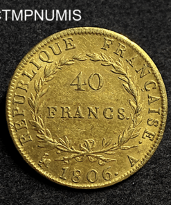 ,MONNAIE,40,FRANCS,OR,NAPOLEON,1806,