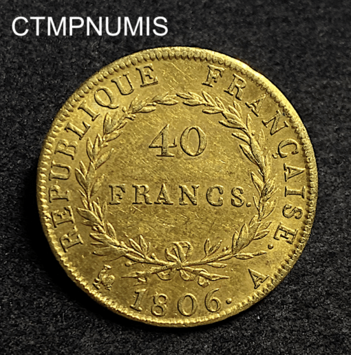,MONNAIE,40,FRANCS,OR,NAPOLEON,1806,