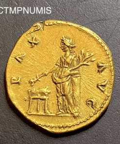 ,MONNAIE,ROMAINE,AUREUS,TITUS,PAX,AUG,OR,