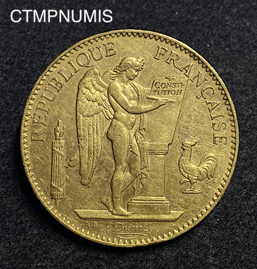 ,MONNAIE,100,FRANCS,OR,GENIE,1911,