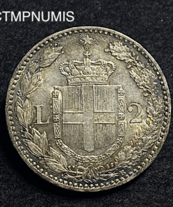 ,MONNAIE,ITALIE,2,LIRE,ARGENT,1897,