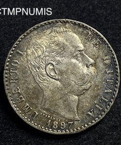 ,MONNAIE,ITALIE,2,LIRE,ARGENT,1897,