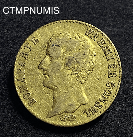 ,MONNAIE,CONSULAT,BONAPARTE,20,FRANCS,OR,AN,12,