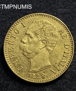 ,MONNAIE,ITALIE,20,LIRE,OR,1889,