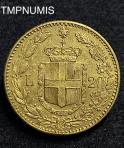 ,MONNAIE,ITALIE,20,LIRE,OR,1889,