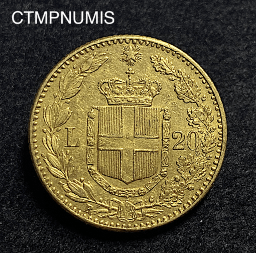 ,MONNAIE,ITALIE,20,LIRE,OR,1889,