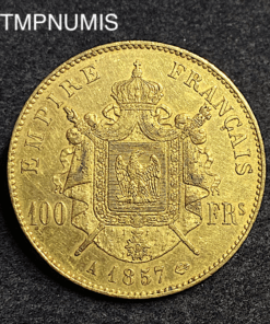 ,MONNAIE,100,FRANCS,OR,NAPOLEON,1857,
