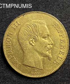 ,MONNAIE,100,FRANCS,OR,NAPOLEON,1857,