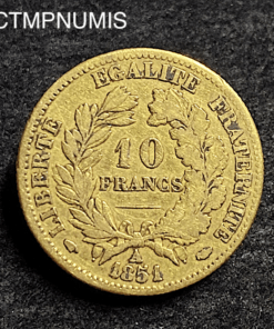 ,MONNAIE,10,FRANCS,OR,CERES,1851,