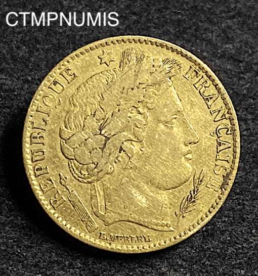 ,MONNAIE,10,FRANCS,OR,CERES,1851,